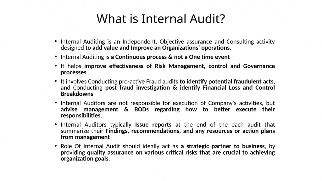 Risk based Internal audit Balanced scorecard slide - slide 4 of 31