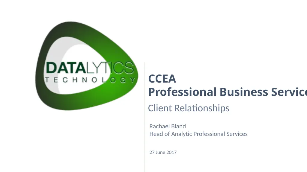 Professional Business Services Workshop Client - slide 1 of 14