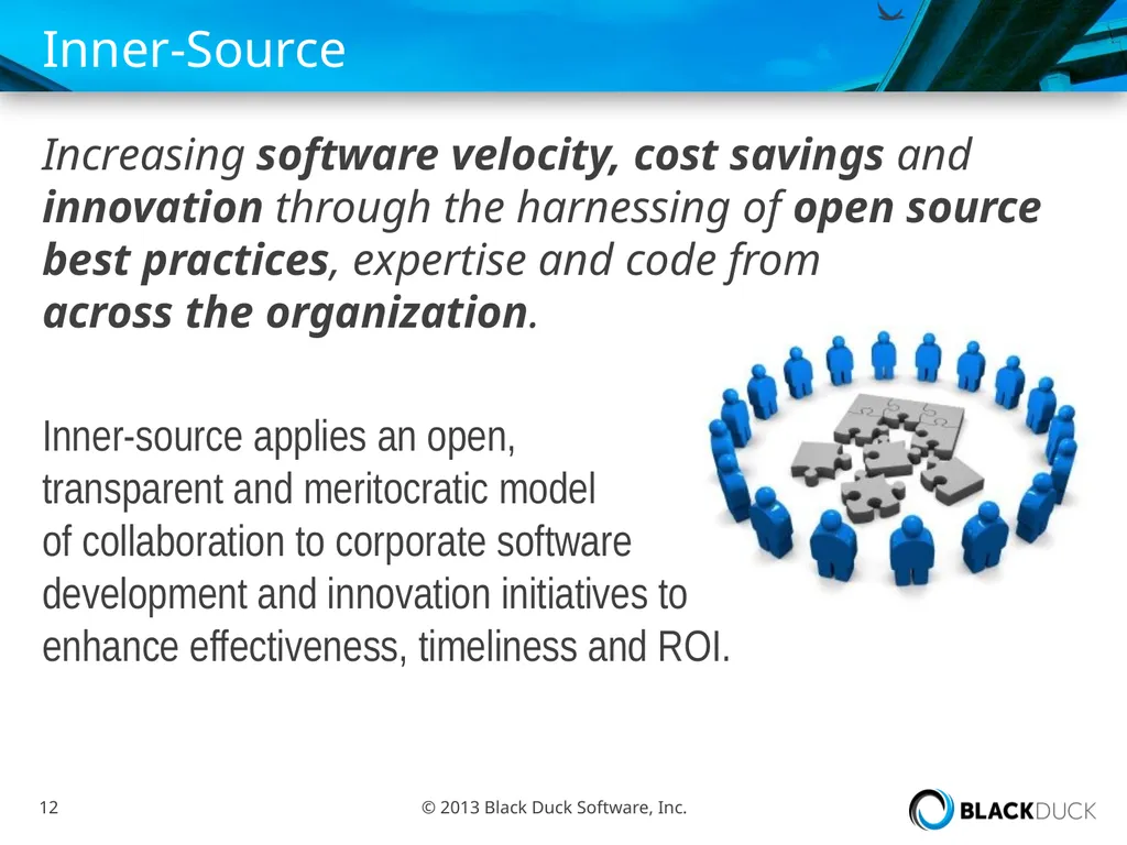 Black Duck / Olliance / Ohloh Working to Support - slide 12 of 21