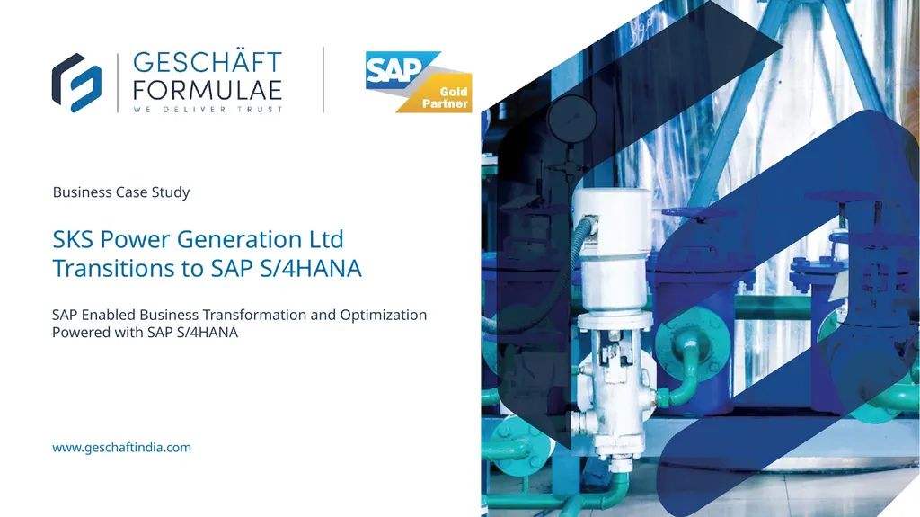 Business Case Study SKS Power Generation Ltd - slide 1 of 7