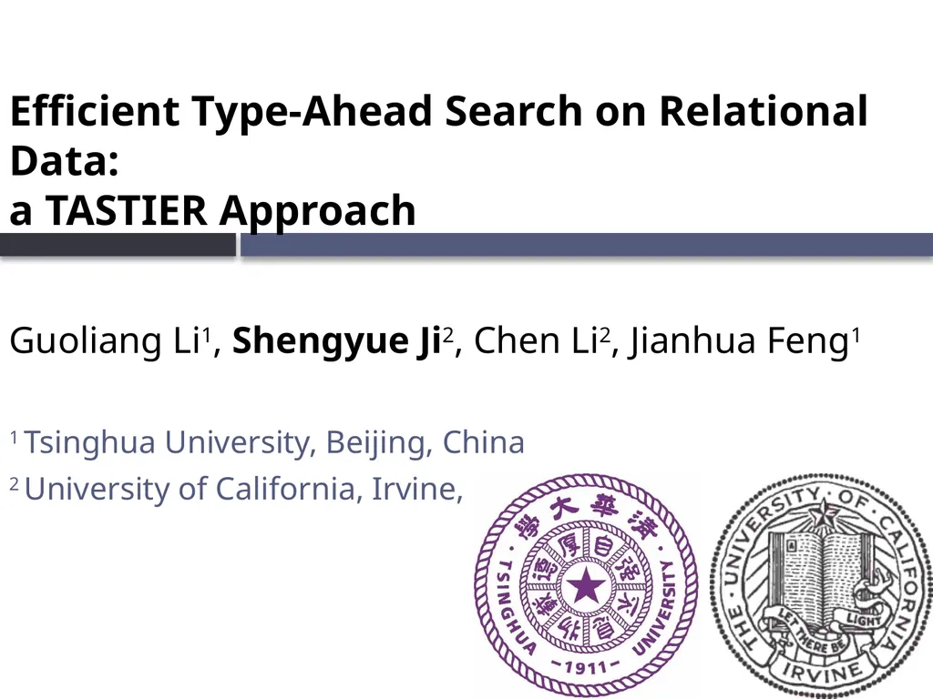 Efficient Type-Ahead Search on Relational Data: a