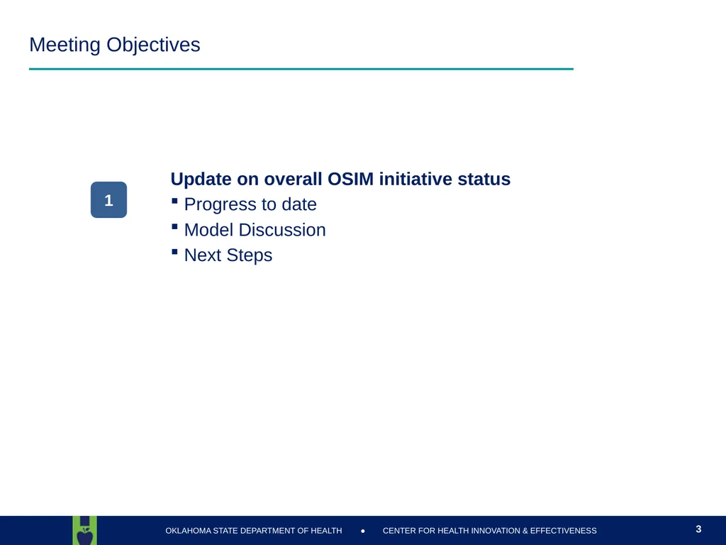 Oklahoma State Department of Health Health Finance - slide 3 of 56