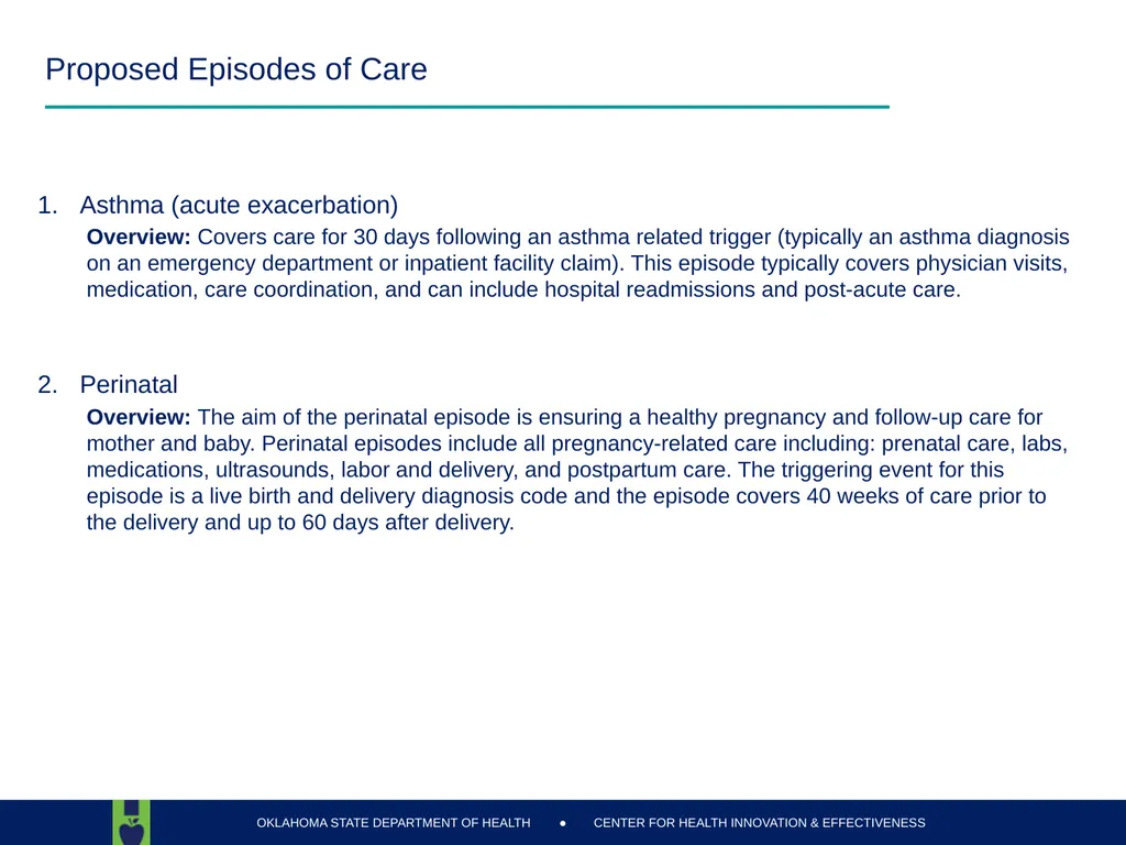 Oklahoma State Department of Health Health Finance - slide 52 of 56