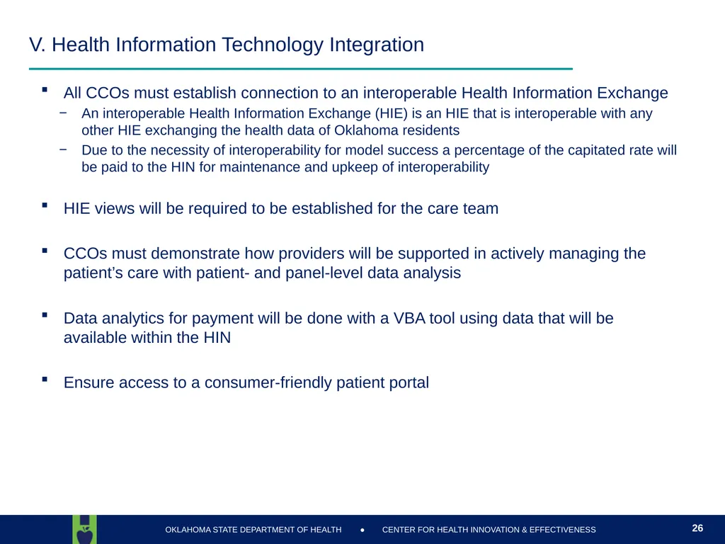 Oklahoma State Department of Health Health Finance - slide 26 of 56