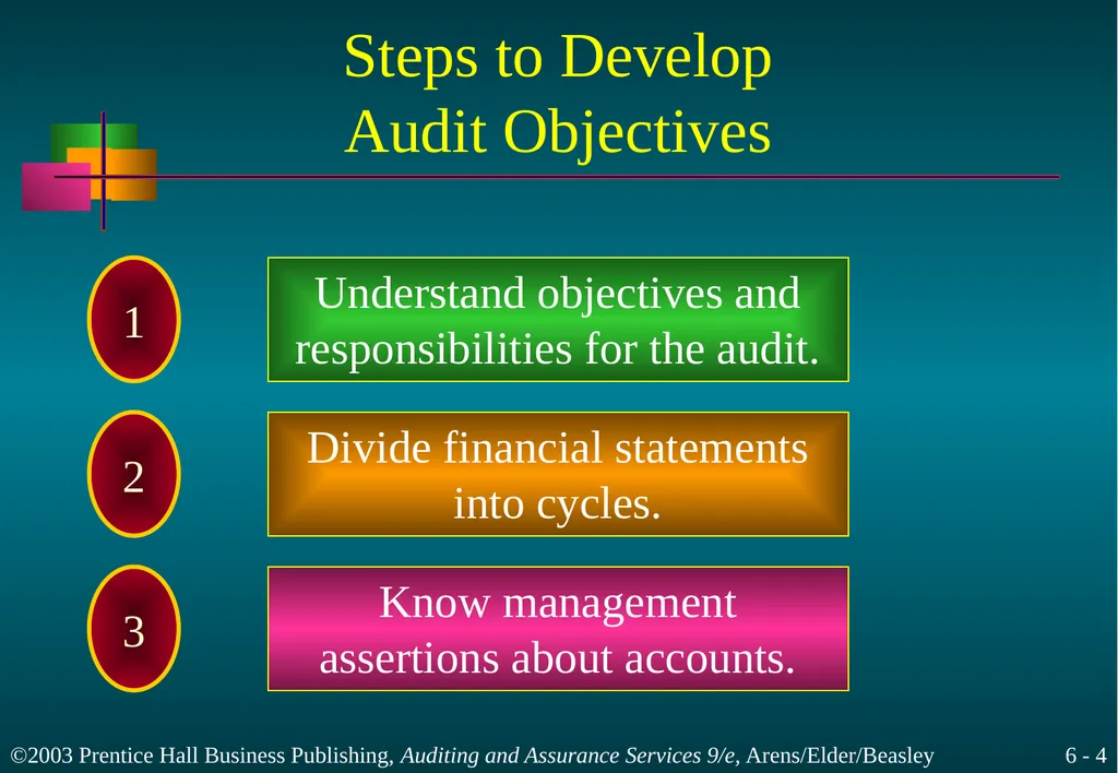 Audit Responsibilities and Objectives Chapter 6 - slide 4 of 33