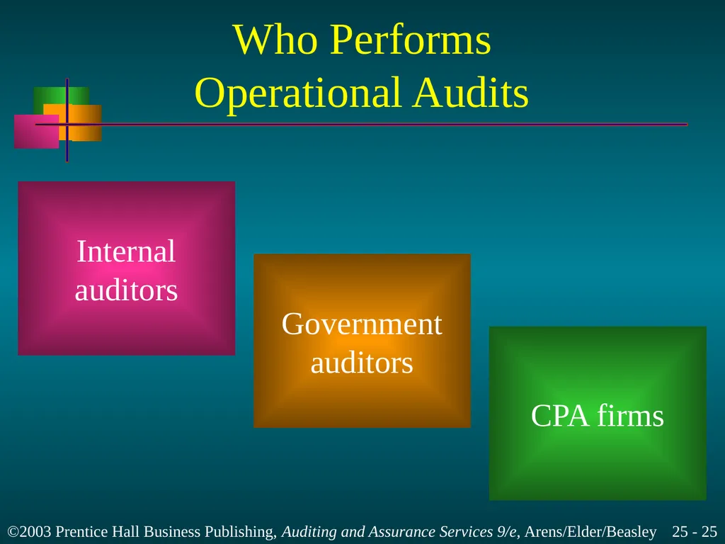 Internal and Governmental Financial Auditing and - slide 25 of 37