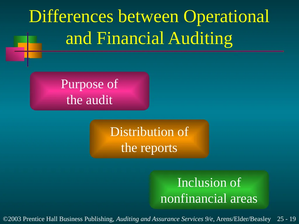 Internal and Governmental Financial Auditing and - slide 19 of 37