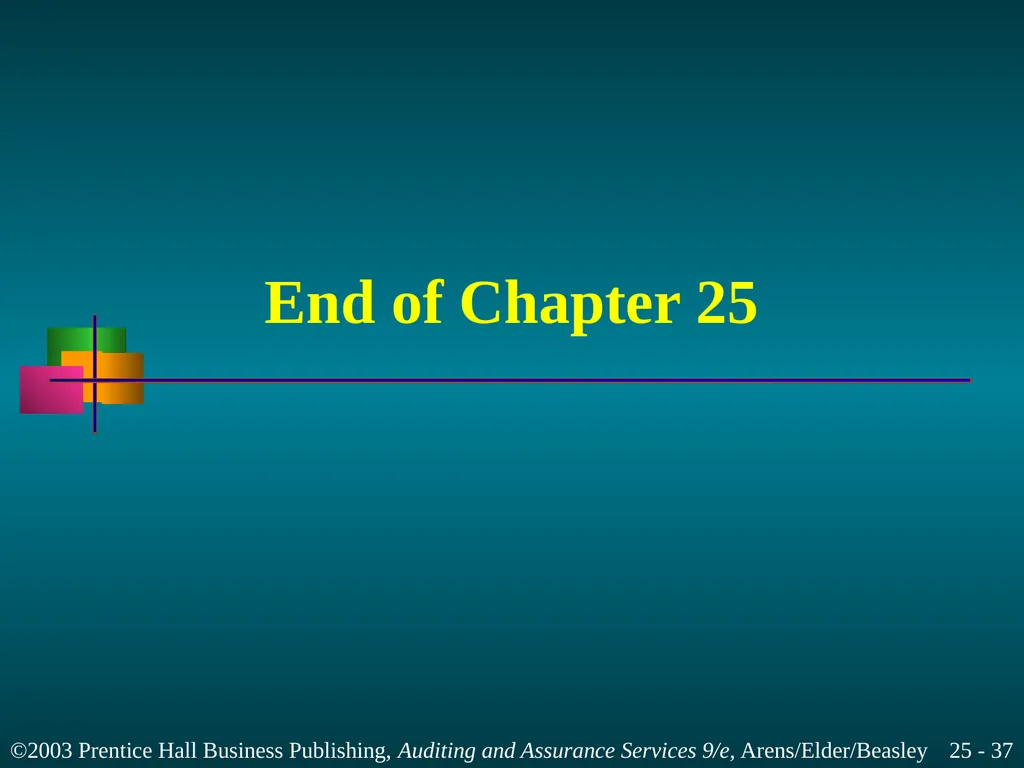Internal and Governmental Financial Auditing and - slide 37 of 37