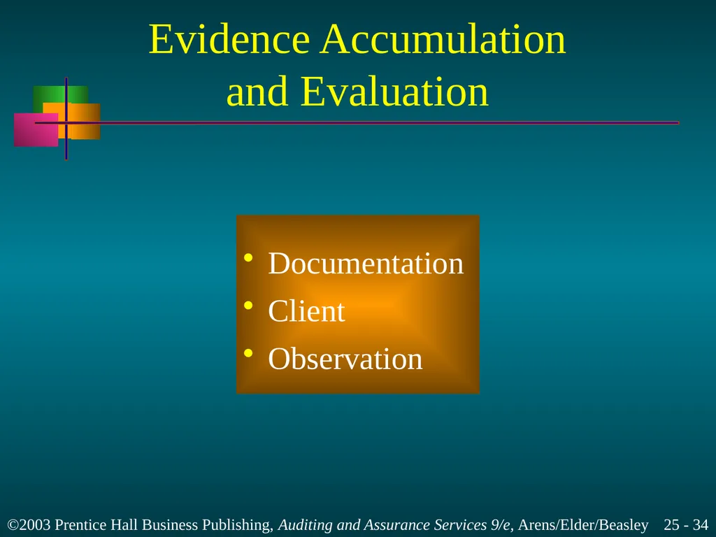 Internal and Governmental Financial Auditing and - slide 34 of 37