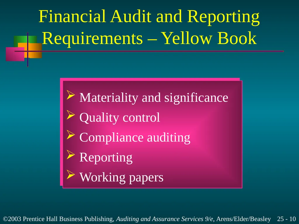 Internal and Governmental Financial Auditing and - slide 10 of 37