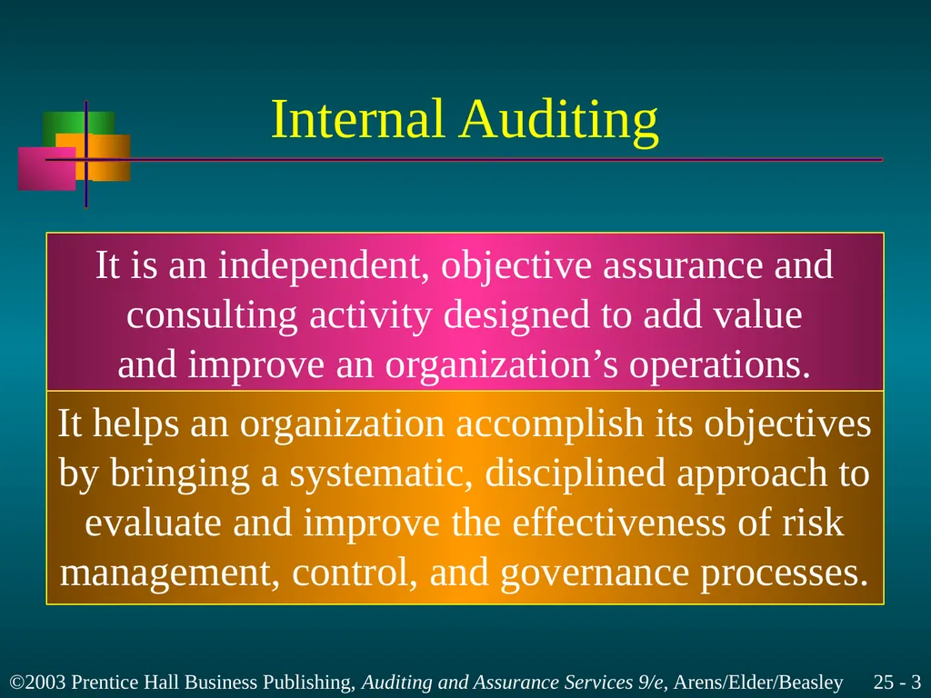 Internal and Governmental Financial Auditing and - slide 3 of 37