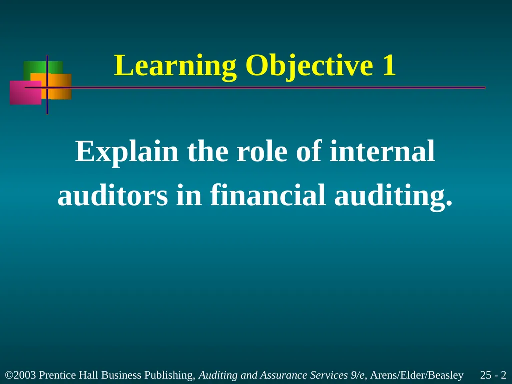 Internal and Governmental Financial Auditing and - slide 2 of 37