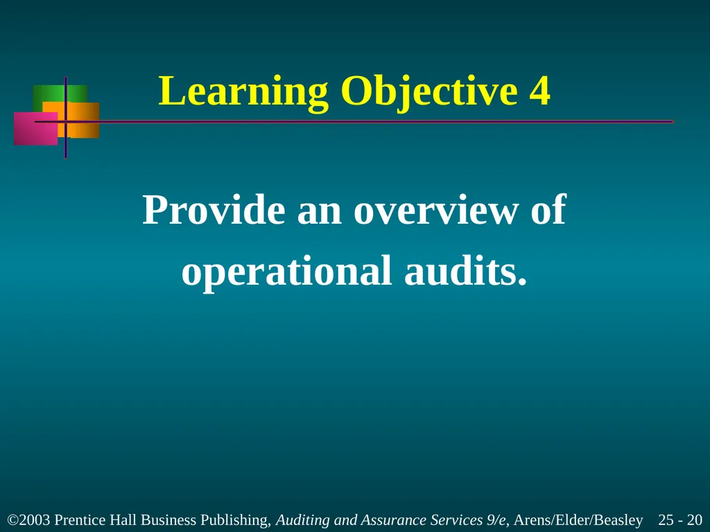 Internal and Governmental Financial Auditing and - slide 20 of 37