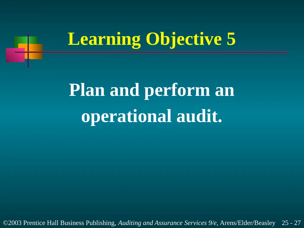 Internal and Governmental Financial Auditing and - slide 27 of 37