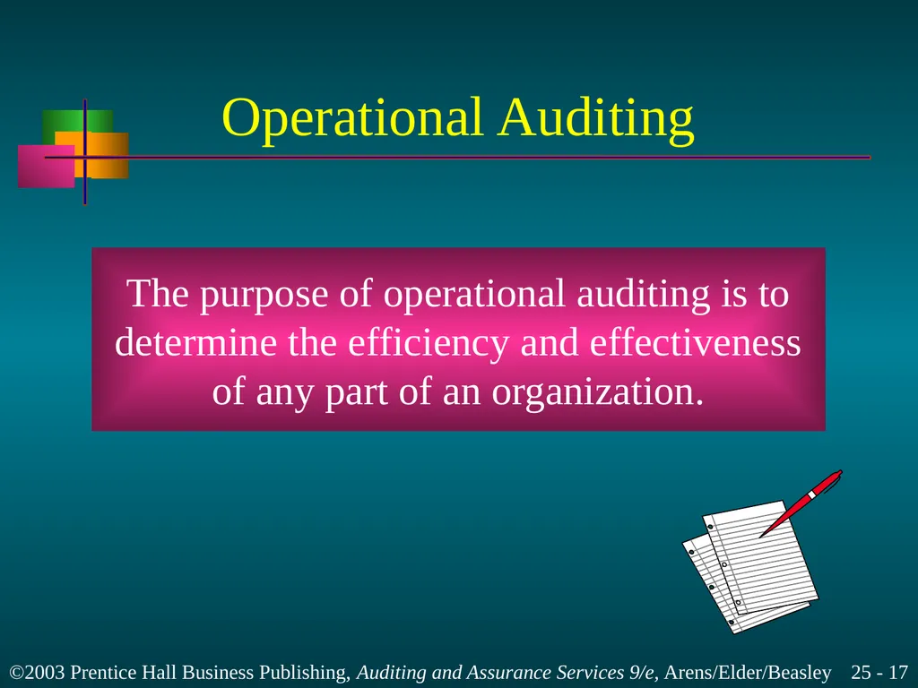 Internal and Governmental Financial Auditing and - slide 17 of 37