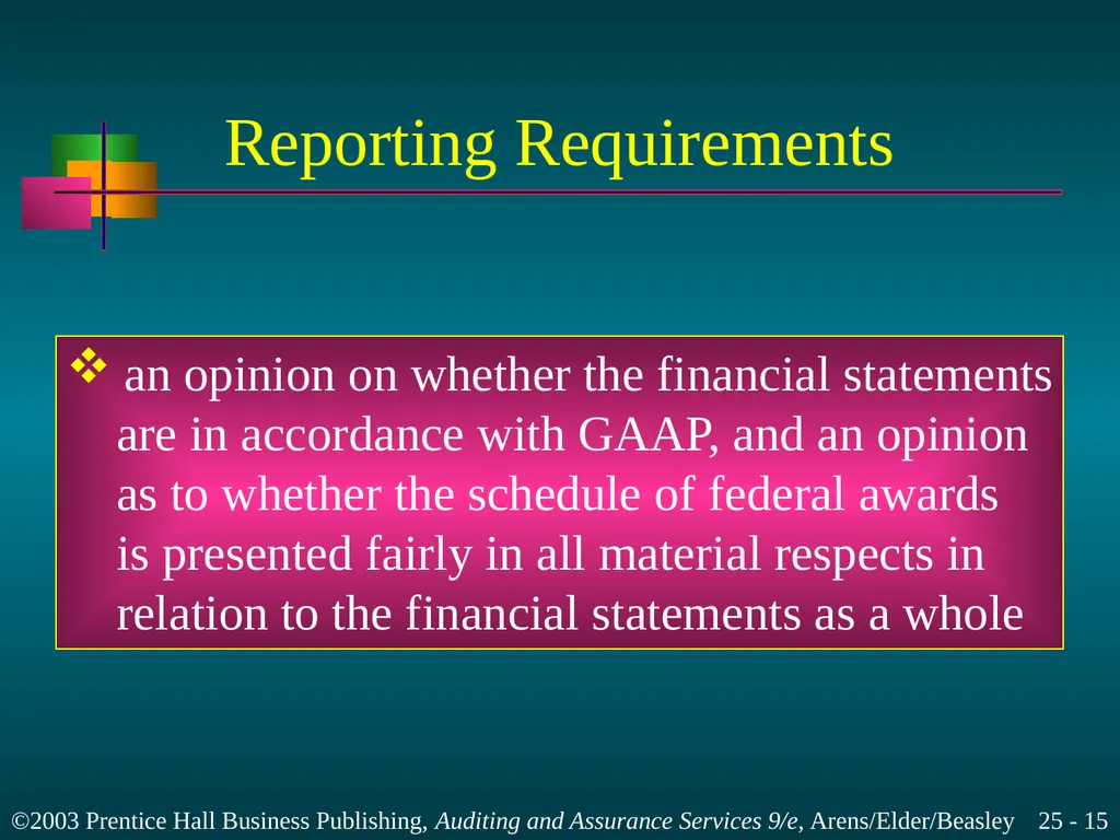 Internal and Governmental Financial Auditing and - slide 15 of 37