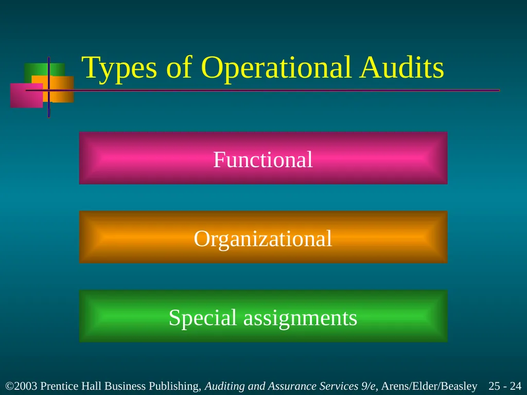 Internal and Governmental Financial Auditing and - slide 24 of 37