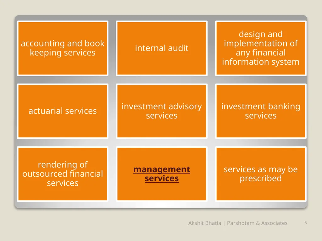 Management Consultancy Services u/s-144 of - slide 5 of 25