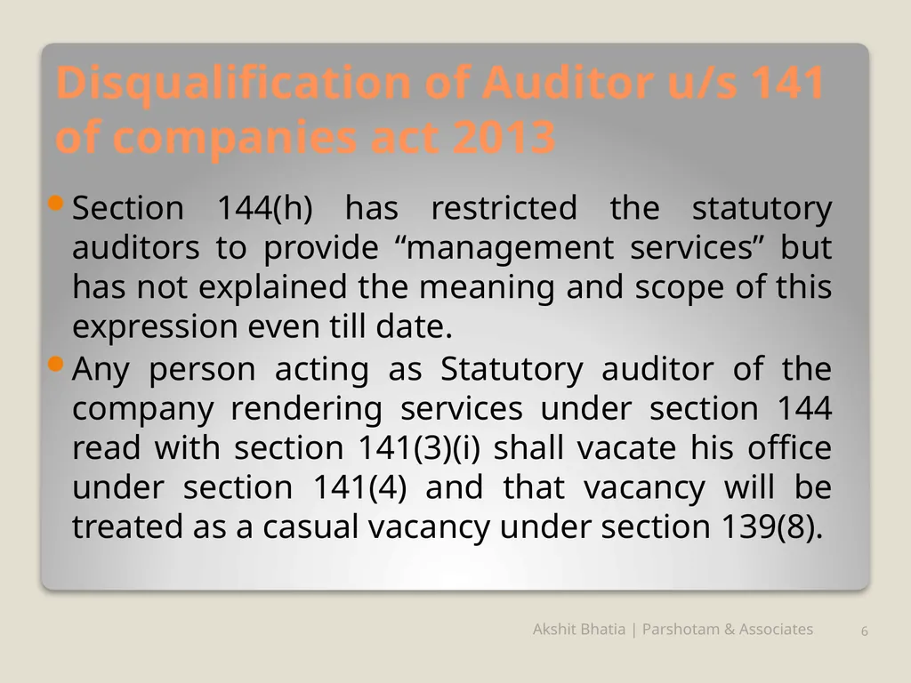 Management Consultancy Services u/s-144 of - slide 6 of 25