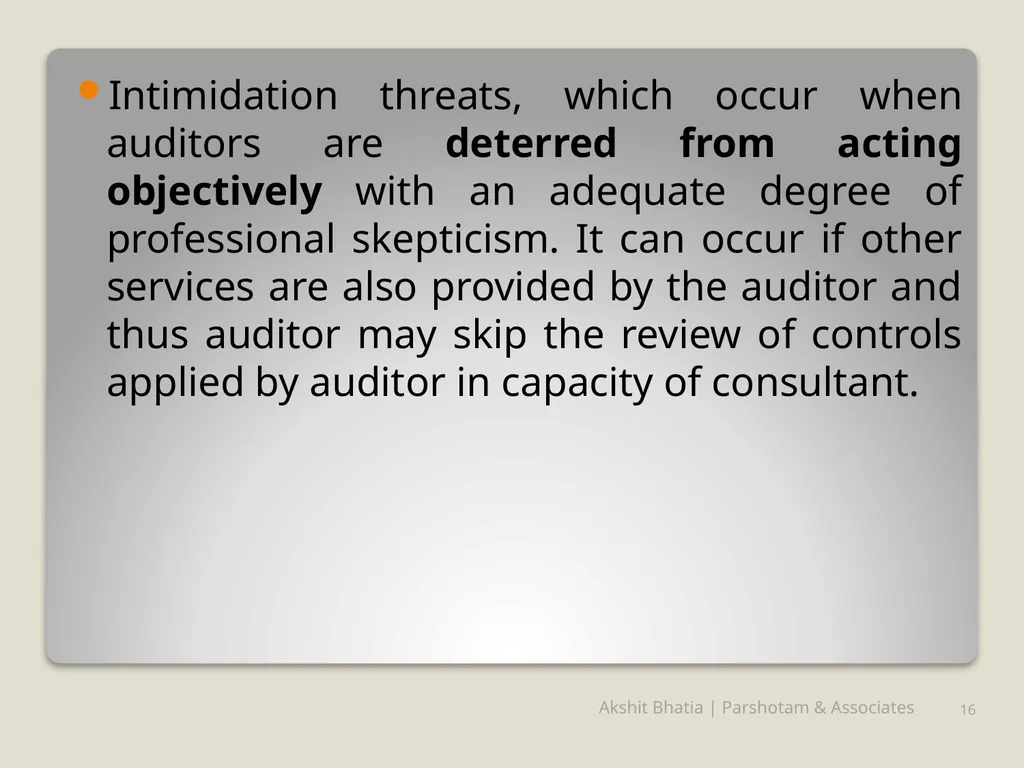 Management Consultancy Services u/s-144 of - slide 16 of 25