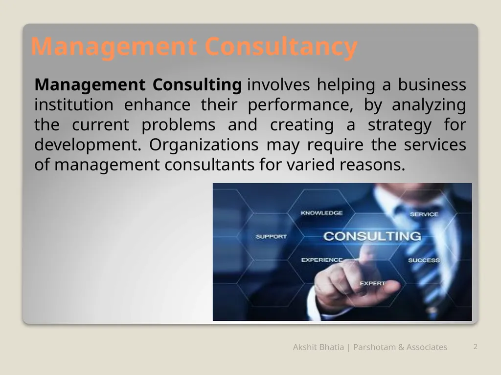 Management Consultancy Services u/s-144 of - slide 2 of 25