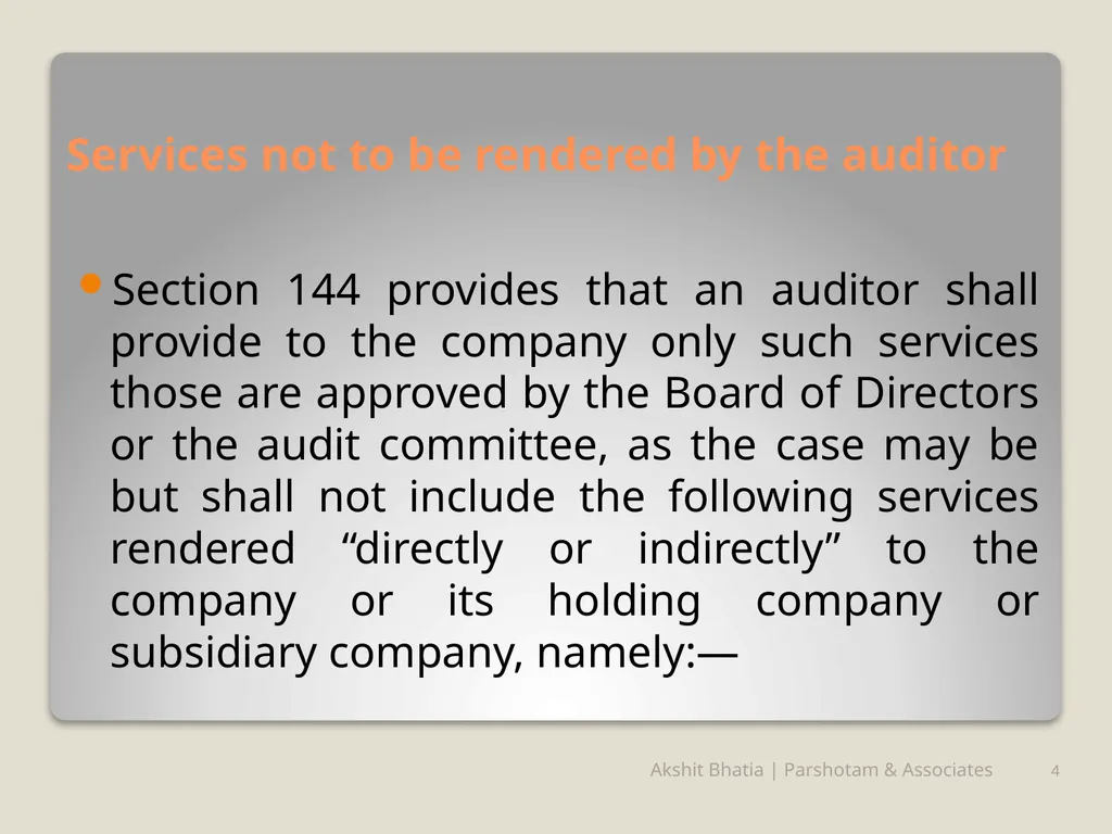 Management Consultancy Services u/s-144 of - slide 4 of 25