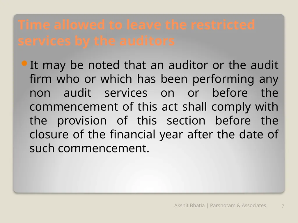 Management Consultancy Services u/s-144 of - slide 7 of 25