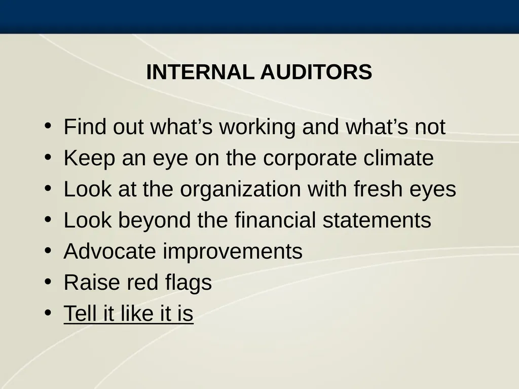 Getting to Know Internal Auditing The Profession - slide 10 of 16