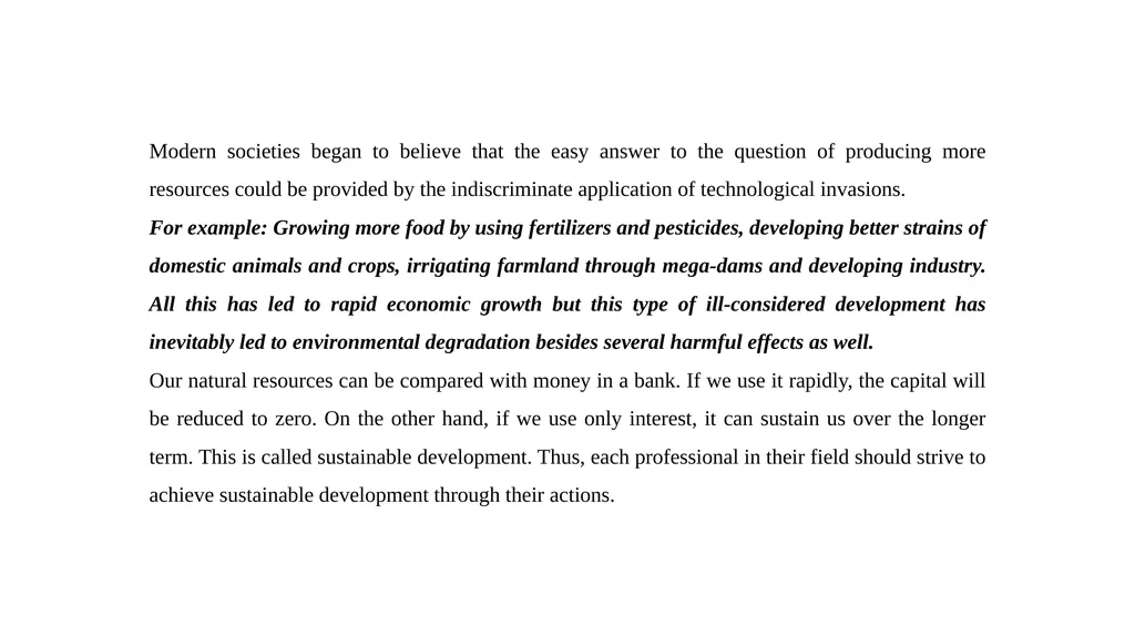 General Foundation Course ( Environmental Studies) - slide 7 of 16