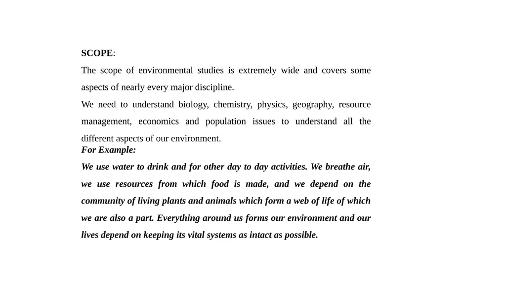 General Foundation Course ( Environmental Studies) - slide 5 of 16