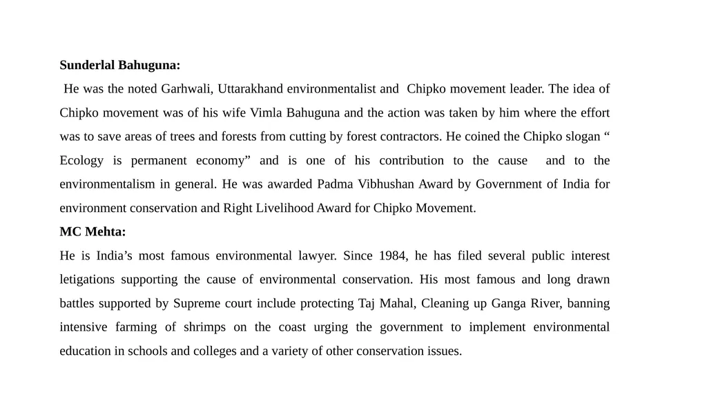 General Foundation Course ( Environmental Studies) - slide 15 of 16