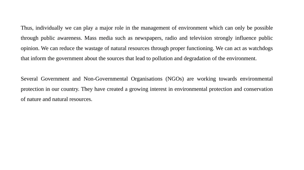 General Foundation Course ( Environmental Studies) - slide 12 of 16
