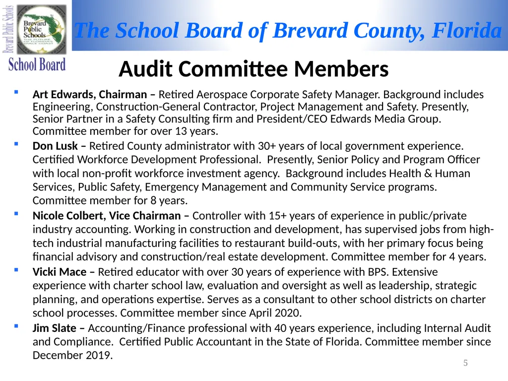 FY 2021-2022 MID-TERM REPORT Audit Committee - slide 5 of 22