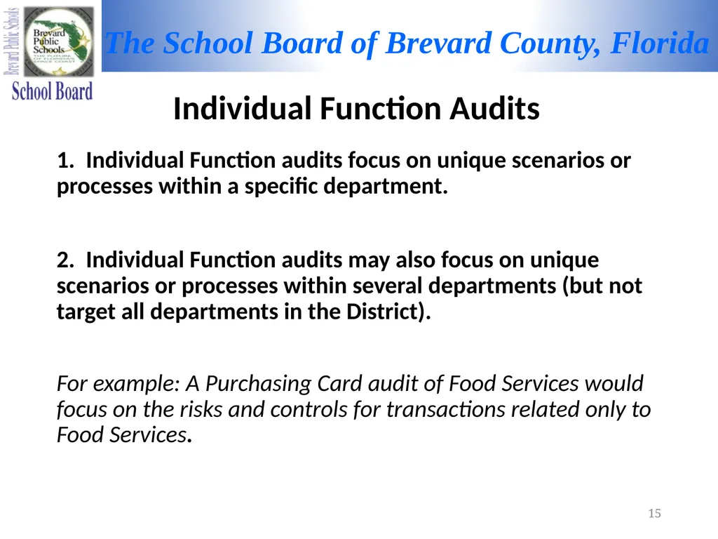 FY 2021-2022 MID-TERM REPORT Audit Committee - slide 15 of 22