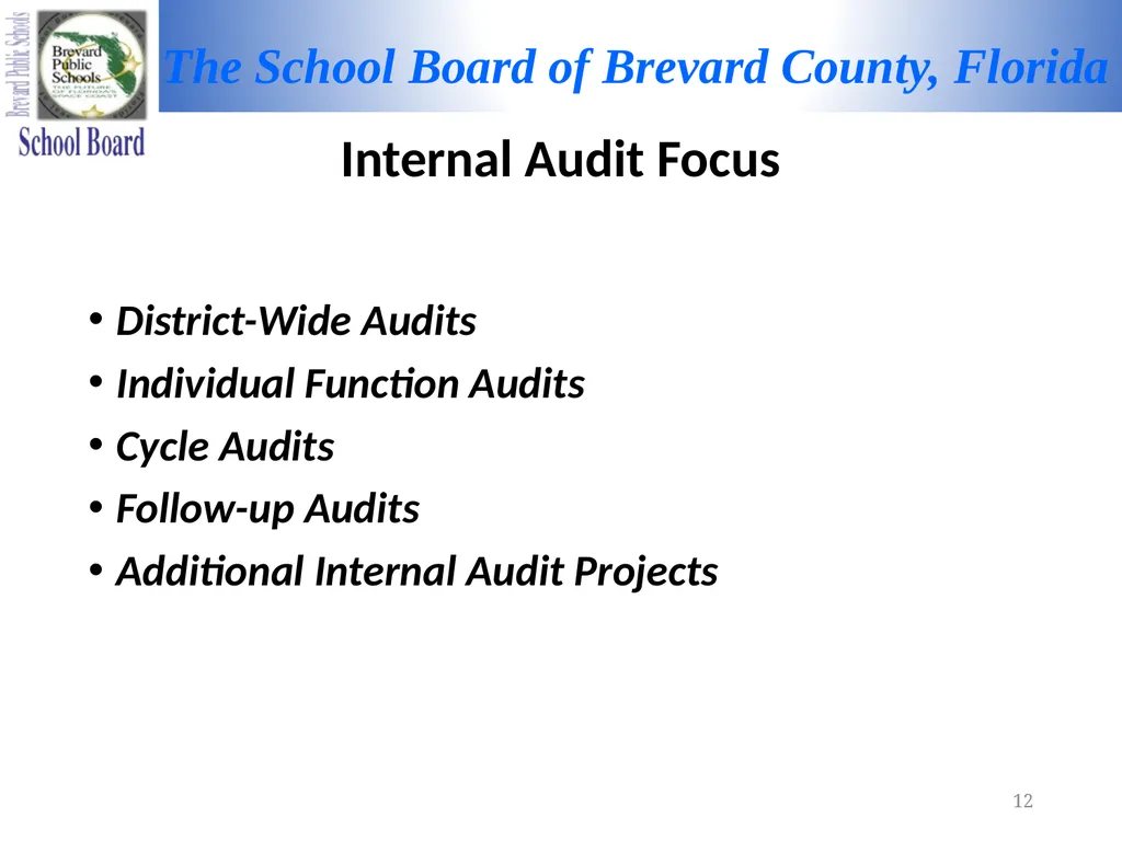 FY 2021-2022 MID-TERM REPORT Audit Committee - slide 12 of 22