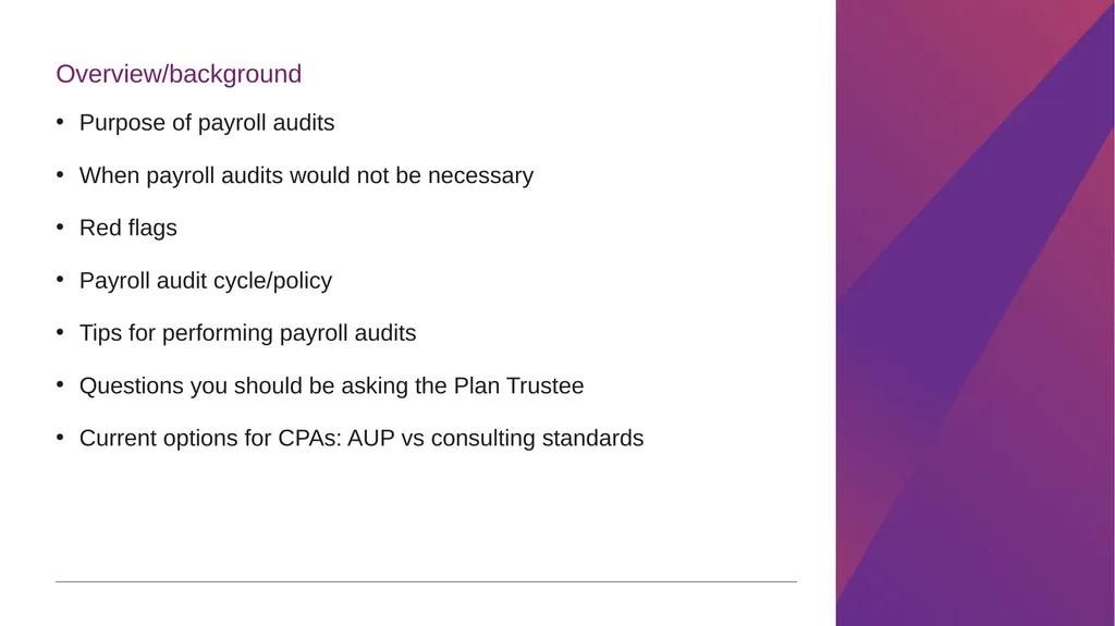 Multiemployer Plan Payroll Compliance Audits - slide 6 of 38