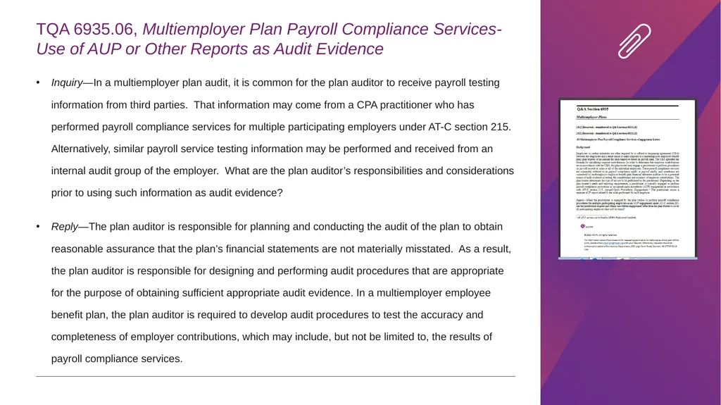 Multiemployer Plan Payroll Compliance Audits - slide 32 of 38