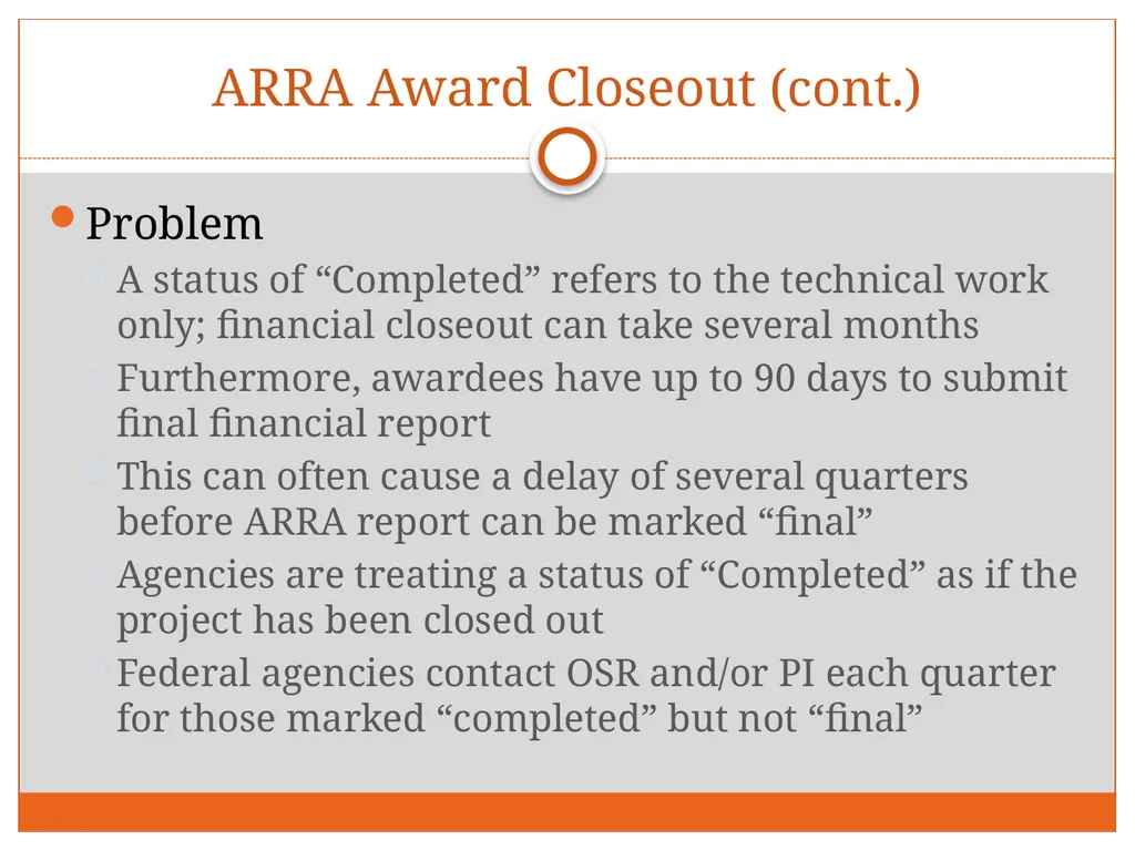 Tuesday, December 4, 2012 Research Administration - slide 6 of 31