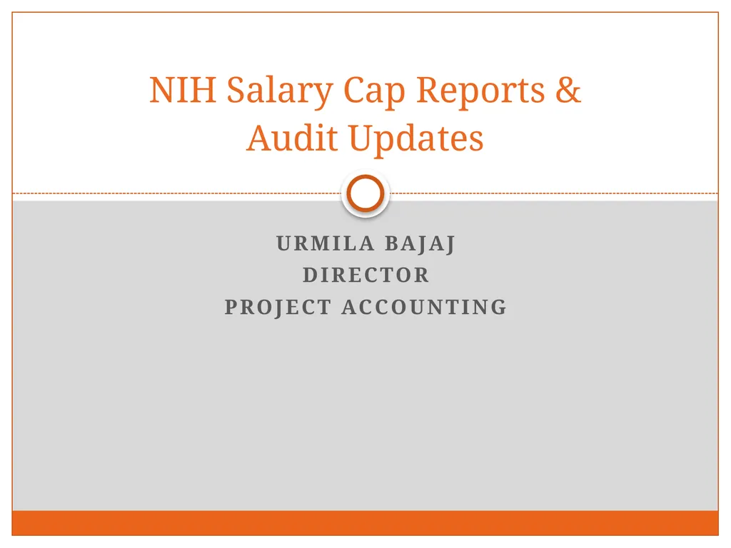 Tuesday, December 4, 2012 Research Administration - slide 10 of 31