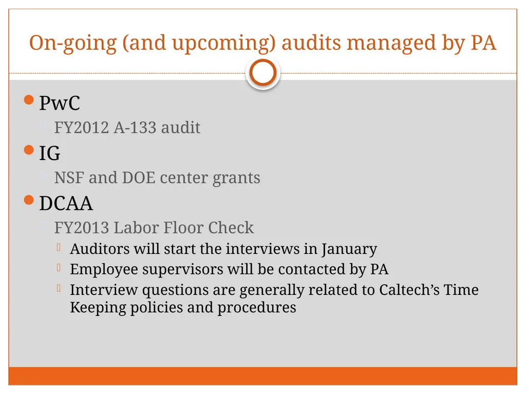 Tuesday, December 4, 2012 Research Administration - slide 14 of 31