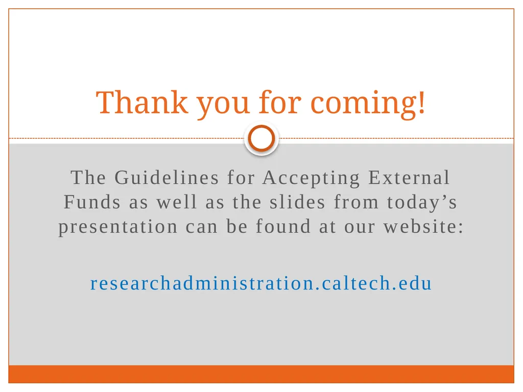 Tuesday, December 4, 2012 Research Administration - slide 31 of 31