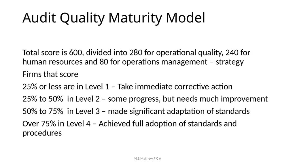 Achieving Audit Quality & Compliance with Peer - slide 24 of 83