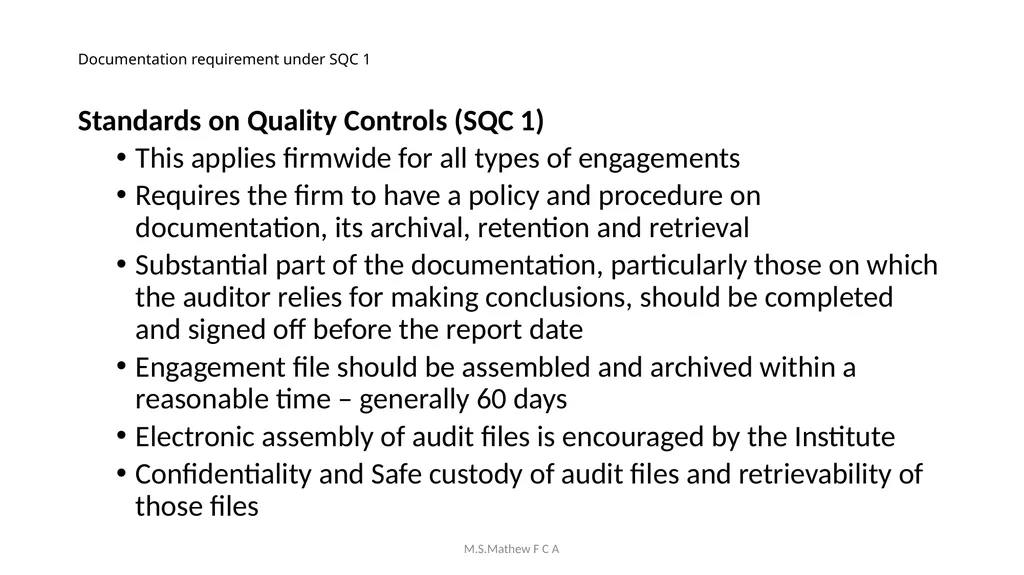 Achieving Audit Quality & Compliance with Peer - slide 72 of 83