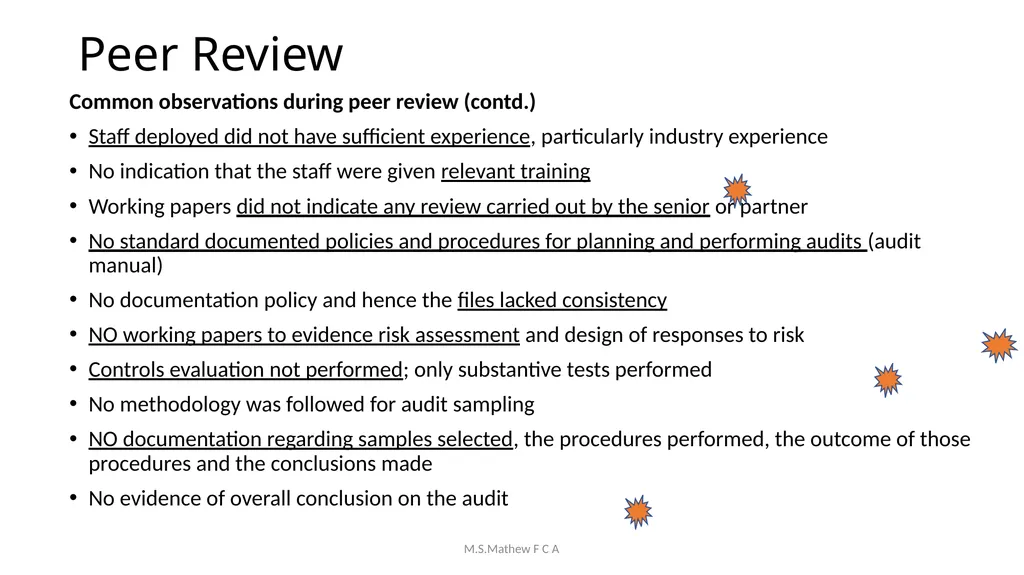 Achieving Audit Quality & Compliance with Peer - slide 18 of 83