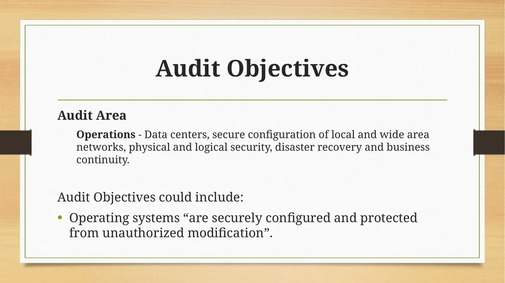 Basics to Performing Value-added IT Audits - slide 26 of 39