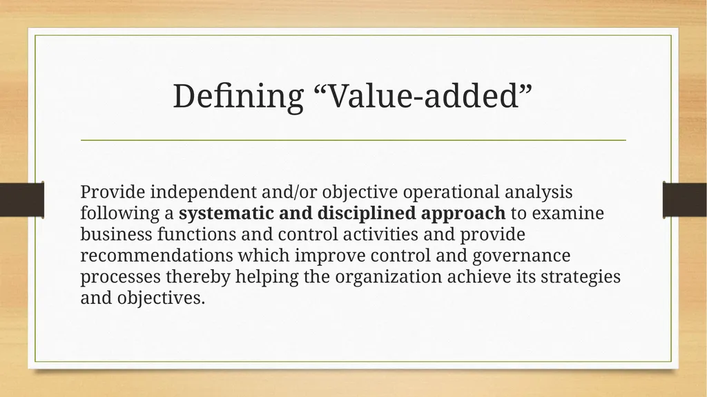 Basics to Performing Value-added IT Audits - slide 10 of 39