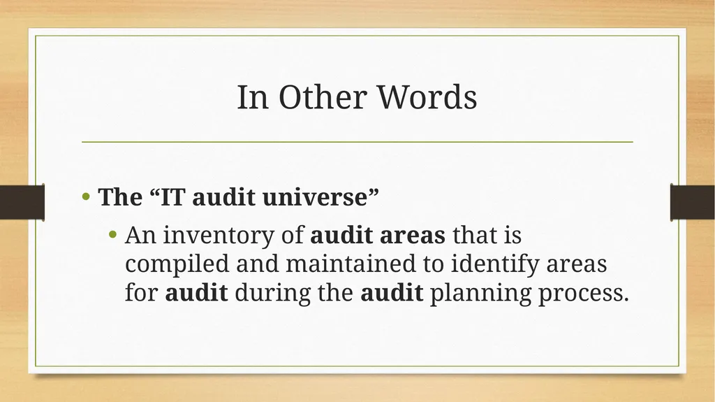 Basics to Performing Value-added IT Audits - slide 16 of 39
