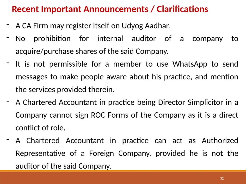 CA Ankit Maheshwari Compliance of Ethical - slide 32 of 37