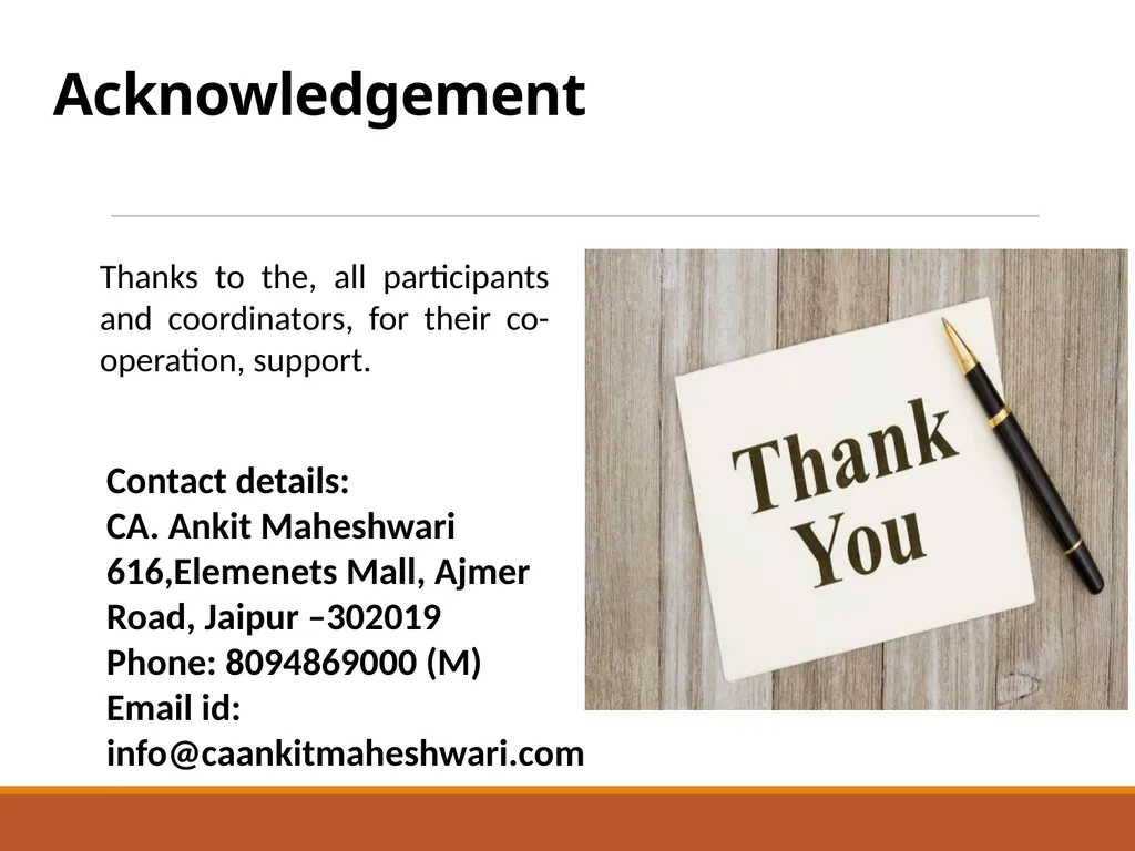 CA Ankit Maheshwari Compliance of Ethical - slide 37 of 37