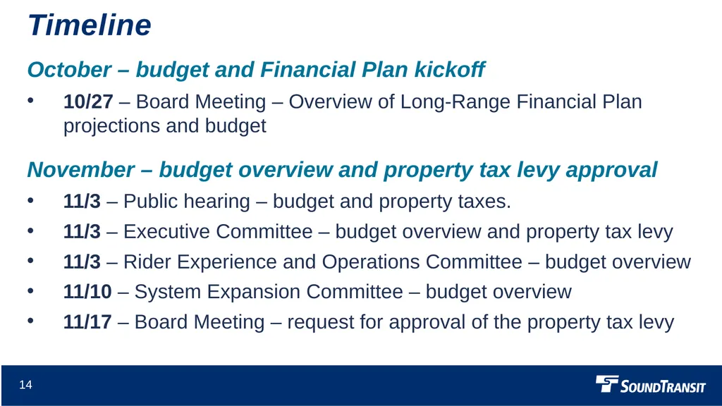 2023 Proposed Budget Finance and Audit Committee - slide 14 of 16